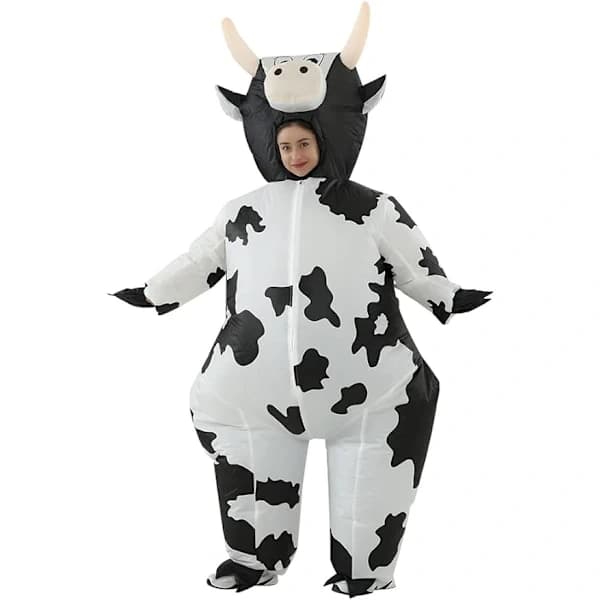 Oppustelig ko-kostume, udklædnings cosplay[pl]