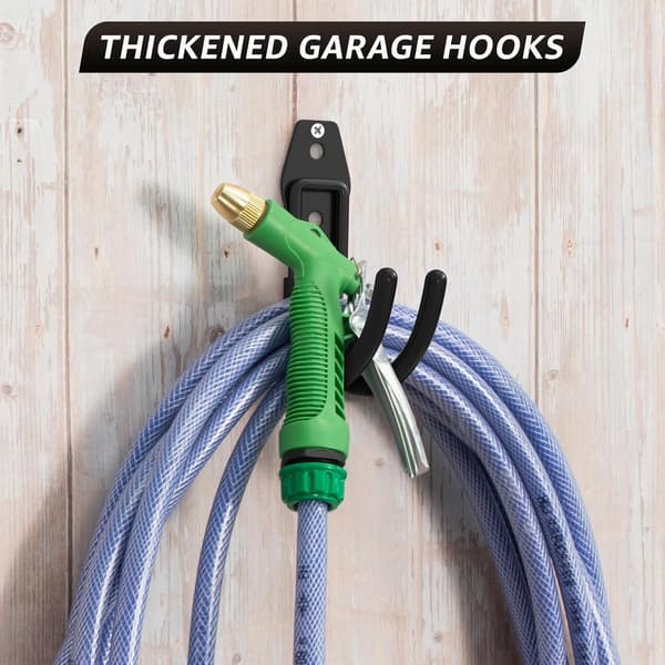 Heavy Duty Steel Wall Hooks, 1 Pack, Non-Slip Coating for Bikes and Ladders