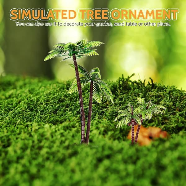 10 st miniatyrpalmträdmodellset, konstgjord minilandskapsväxtdekor