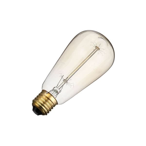 6x E26 60W Edison-pære Glødepære 220V ST64 Retro 64mm x 1