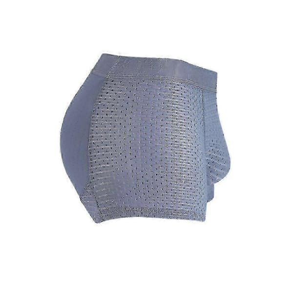 Höftförstärkande underkläder för män - Vadderade butt lift boxershorts M M Blå M Blue