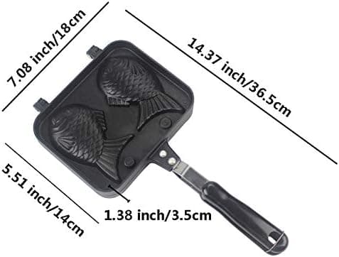 Kakaform Vaffelform Kakaform Brød Vaffelmaskine Aluminiumslegering Non-stick Vaffel Kaka Bageform Plade (Fisk)