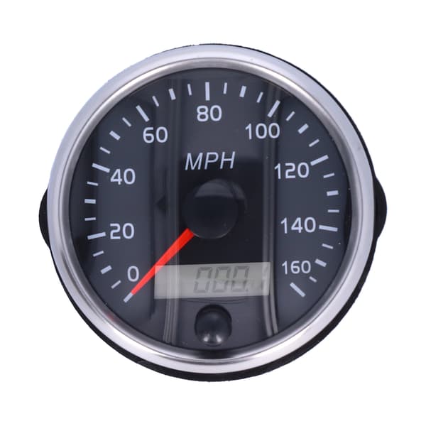 3,3 tommer 12V 24V 160 MPH speedometer LCD hvid gul baggrundsbelysning til bil lastbil båd