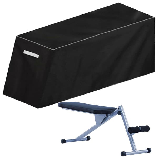 Waterproof Covers for Exercise Bench, Sit-Up Board Protector, Heavy Duty Dustproof Cover for Workout Bench, Adjustable Drawstring, Vent (FMY)