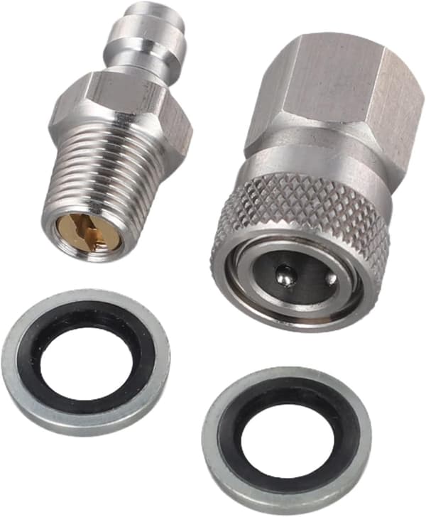1/8 NPT Gevind Hurtig Afbryder og Sæt Luftsystem Forbindelser Han Hun 8mm Rustfrit Stål til Industrielle Anvendelser