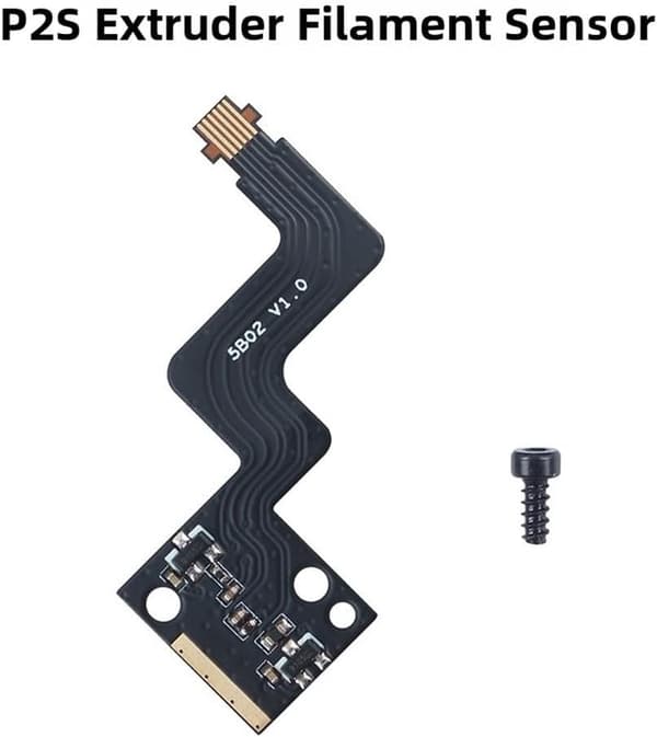 Bambu P2S ekstrudersensor 3D-printere, FPC-utløpsdeteksjon med høy seighet, Minflora for laboratoriefilamentsett, erstatning med kabel, sanntid