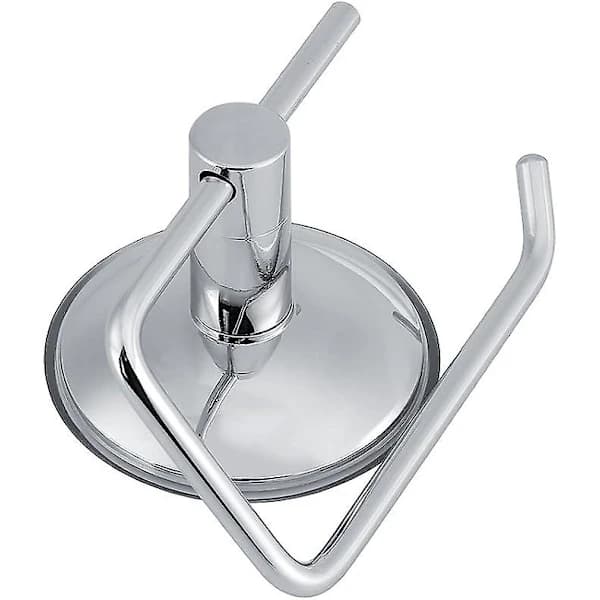 【PP】 Toalettpappershållare i rostfritt stål med sugpropp, väggmonterad, badrum
