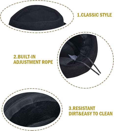 Vandtæt filthat Fedora Jazzhat Foldbar Trilbyhat Retro Stil