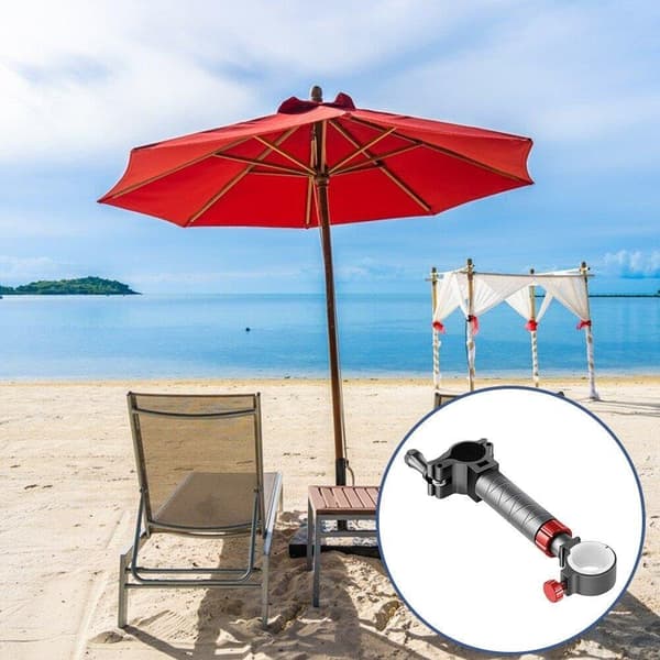 Fiskestolsparaplyholder, campingparaplystativ, multifunktionelle parasolstativer til strand udendørs