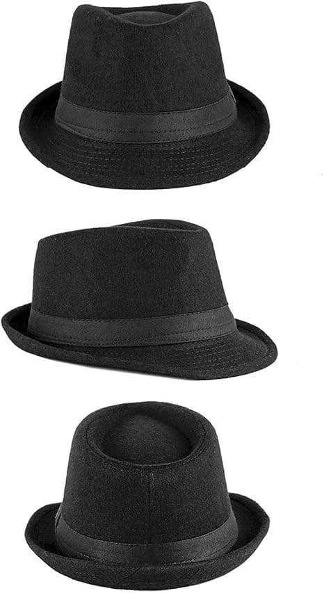 Vandtæt filthat Fedora Jazzhat Foldbar Trilbyhat Retro Stil