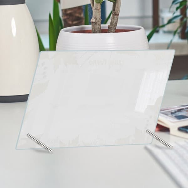 1 sæt whiteboard til skrivebord, whiteboard, memotavle med pen til notater derhjemme
