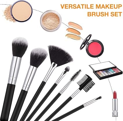 Makeupbørster, 18 professionelle premium syntetiske makeupbørster