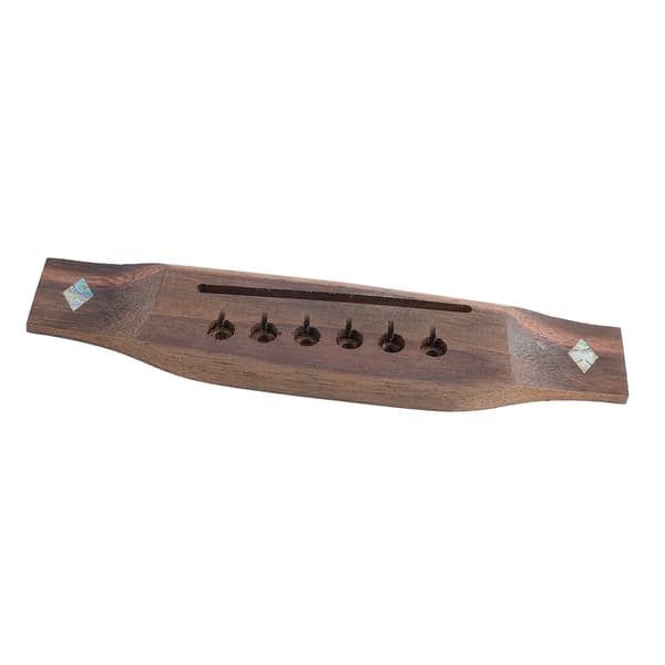 Acoustic Guitar Bridge Rosewood Pre-drilled Precisely Cut Folk Guitar Replacement Bridge