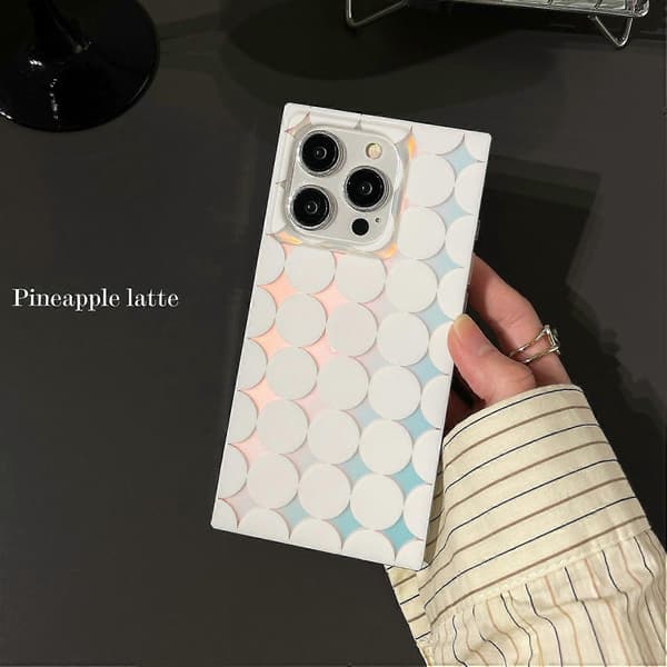 Matt deksel med laserprikker til iPhone 15 Pro, TPU-telefondeksel