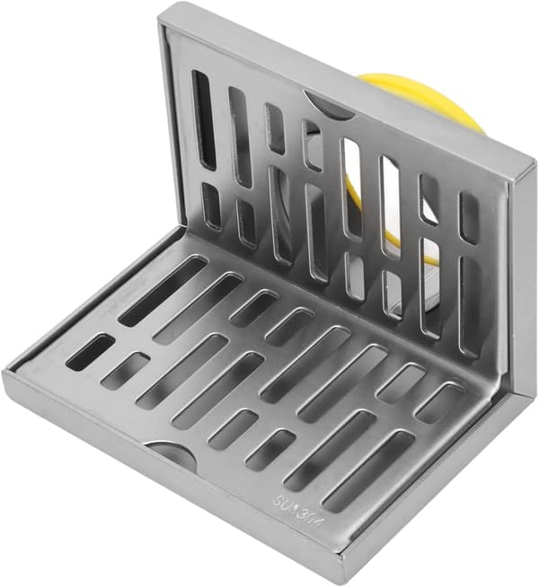 Corner Floor Drain, L-shaped Drain Anti-rust Durable for Balconies for Bathrooms for Kitchens