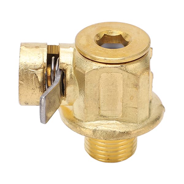 Hurtigkobling Oljeavløpsventil M14 1.25 Messing Rustfritt Stål LC10 Spak Klemme Lette Lastebiler