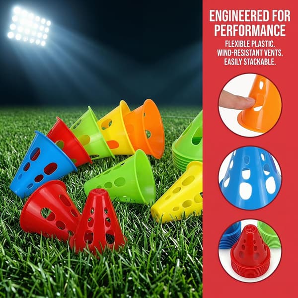 50-pack 3-tums mini-sportkoner
