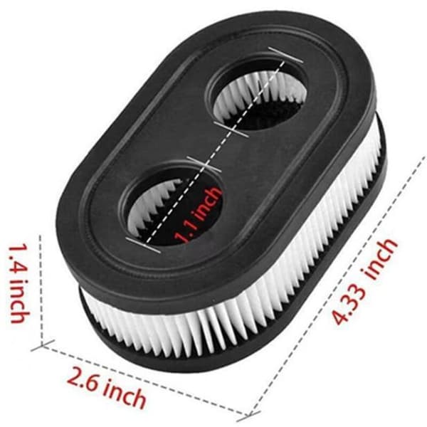 2 stk. luftfilter til plæneklipper til Briggs & Stratton 550E-550EX 798452 593260 5432 5432K