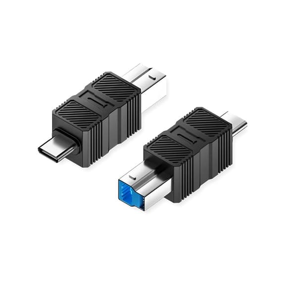 USB 3.0 B hann (M) til C hann (C-M) adapter (2-pakning) - Koble til skriveren, harddisken og mer