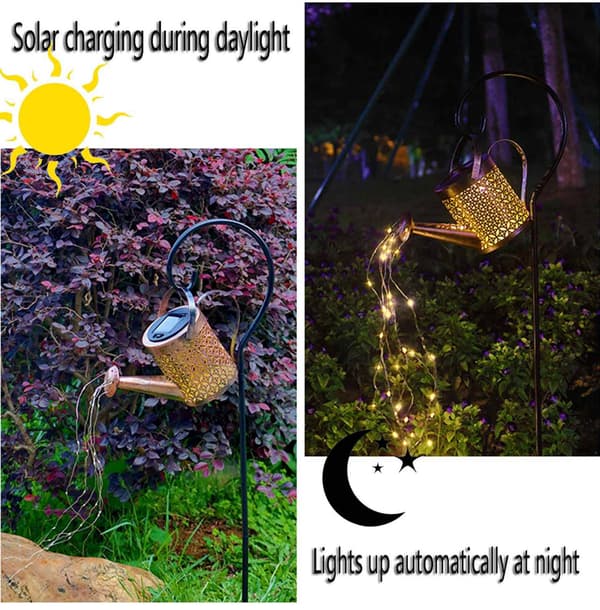 Solvandsvarmer LED-lampe til haven{BT} 456 456