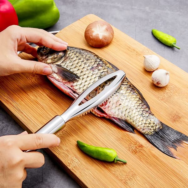 Stainless Steel Fish Scaler, 2 Pieces Fish Scaler Scraper Professional Fish