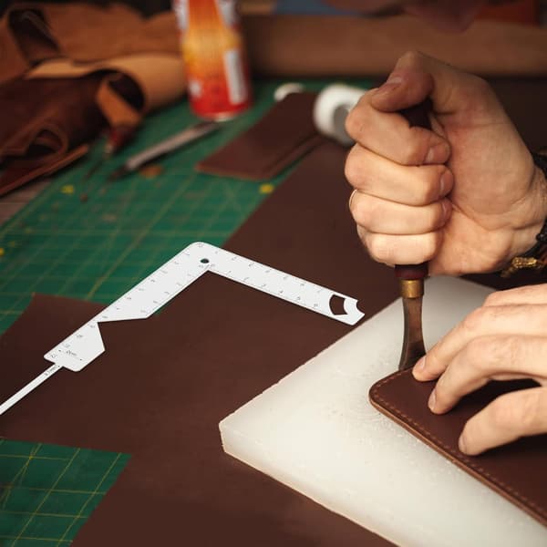 Bogbindingslineal i metal 15 cm Bogomslagsguide til præcis positionering og scrapbooking
