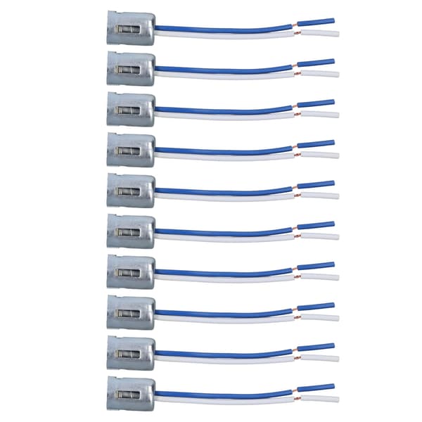 10-pack LED Bulb Socket Holder Twist Light Base Wire Connector for 1157 Bulb