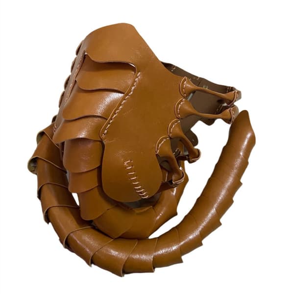 Ansigtsmaske med skorpion til Halloween, gyser, alien
