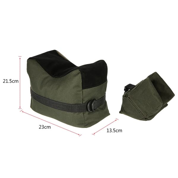 Udendørs Jagt Skydestøtte Sandpose Mål Forreste Bageste Pude - Perfekt[JUN] armygrøn army green