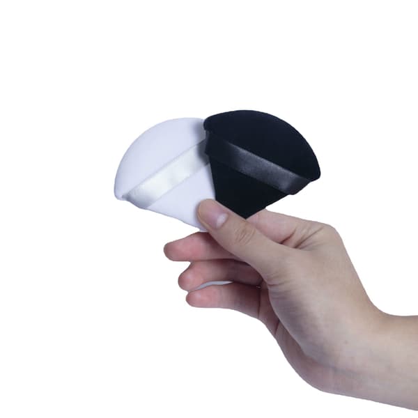 12 Puff Triangle Ansiktsmakeup Puff för Löst Puder Svamp Mjuk Bo