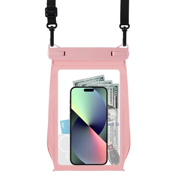 Waterproof Mobile & Shoulder Bag Pink Pink Pink