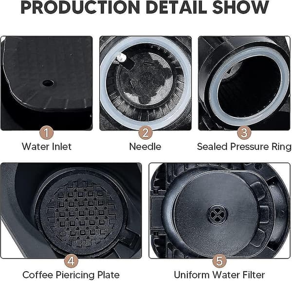 Kapseladapter Kompatibel Med Nespresso Dolce Gusto, Kaffekapselkonverterer, Integrert Oppfellbart Kaffemaskintilbehør