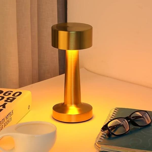 Trådløs bordlampe med berøringssensor, 3 lysstyrker