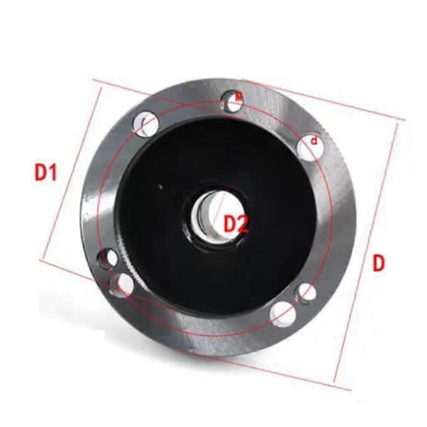 Chuck Er32 100MM Mini Flange Fire-akset Chuck Fixture Chuck Egnet til CNC Fræsemaskine