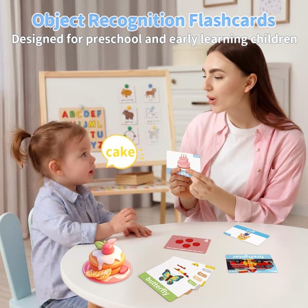 Baby Flash Cards til småbørn 1-3 år, 120 Første Ord Flash Cards