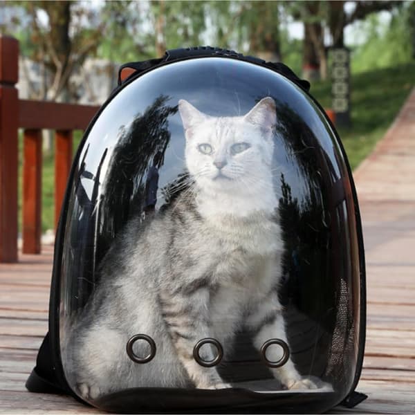 Pet Backpack, Space Capsule Cat Bag, Large Capacity, Breathable, Portable Travel Backpack, Durable and Waterproof Design
