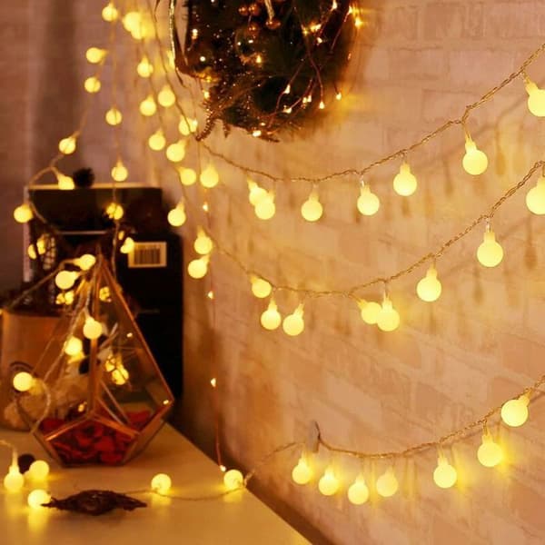 20M 150 LED Spherical String Lights 8 Modes with Remote Control for Indoor and Outdoor Decoration YYV