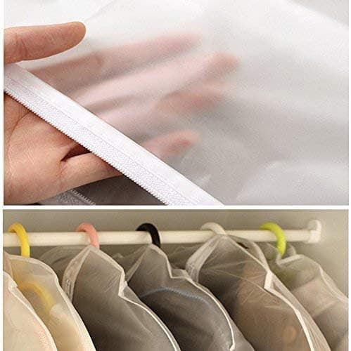 Hängande klädpåse Lättviktsklar Full dragkedja Kostym Mothsäker Andningsbart Dammskydd 5-pack (60 x 120CM)