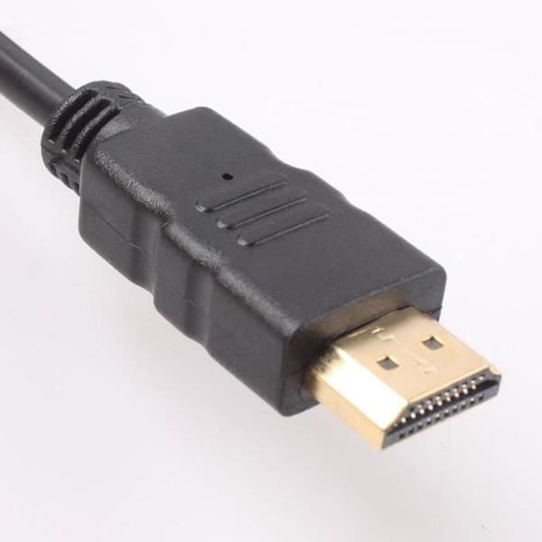 HDMI Gull Hann til VGA HD-15 Kabel 1,8m Videokabel