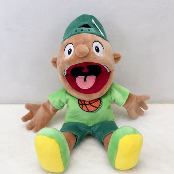 Handdockset med plysch Jeffy-leksak för barnlek [JUN] Jeff handdocka Jeff hand puppet