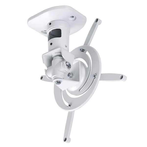 Universal ceiling mount for projector +-25° - 360° rotation - Up to 15 kg - 215 mm ceiling distance - White