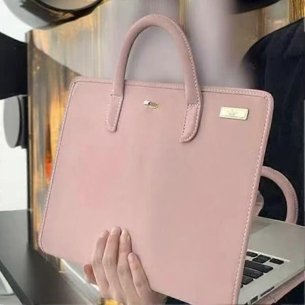 Laptop taske - Stilfuld PU-mappe til unisex brug, perfekt til sikker computerbæring 14 tommer 14 tommer 14 Inches