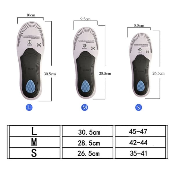 M, Comfortable insoles for flat feet, insoles, arch support insoles
