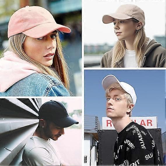 Baseballlippis Unisex rento ulkoilulippis säädettävä baseballlippis valkoinen