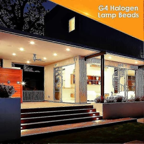 20 stk G4 Halogenlamper, 20w 12v Halogenlamper 2-pins Klar Lampe, for Komfyrbelysning, signa-