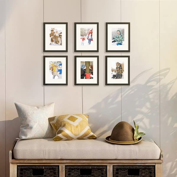 upsimples 8x10 Picture Frame, Wall Mount Photo Frame, Black, 1-pack