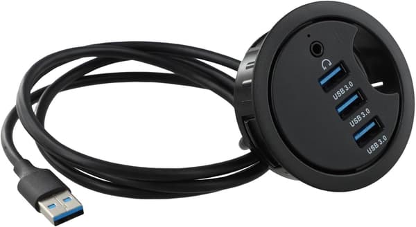 USB-hub lyd designet for effektive dataoverføringer med støtte for gjennomføring, for flere enheter