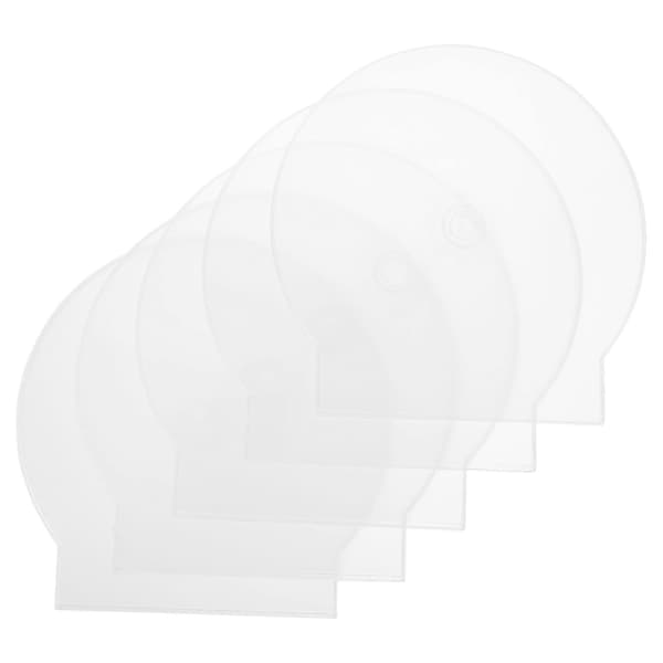 Clam Shell CD-etui Bærbar CD-oppbevaring Plateskivebeskyttelse Hvit 12,40X12,30X0,40CM 40 stk