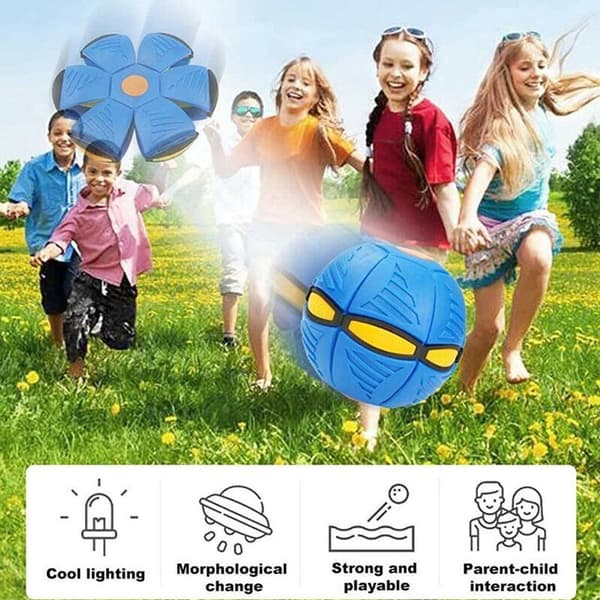 Maaginen UFO-pallo Deformaatiolelu LED-valolla