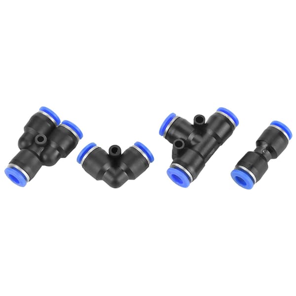 6mm Air Hose Pneumatic Push-to-Connect Fitting Kit 40 Pieces